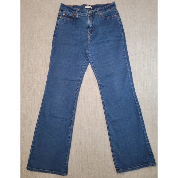 Levi's Denim - Levis Perfectly Slimming 512 Jeans Women 10M Blue Bootcut Stretch Mid Rise Denim